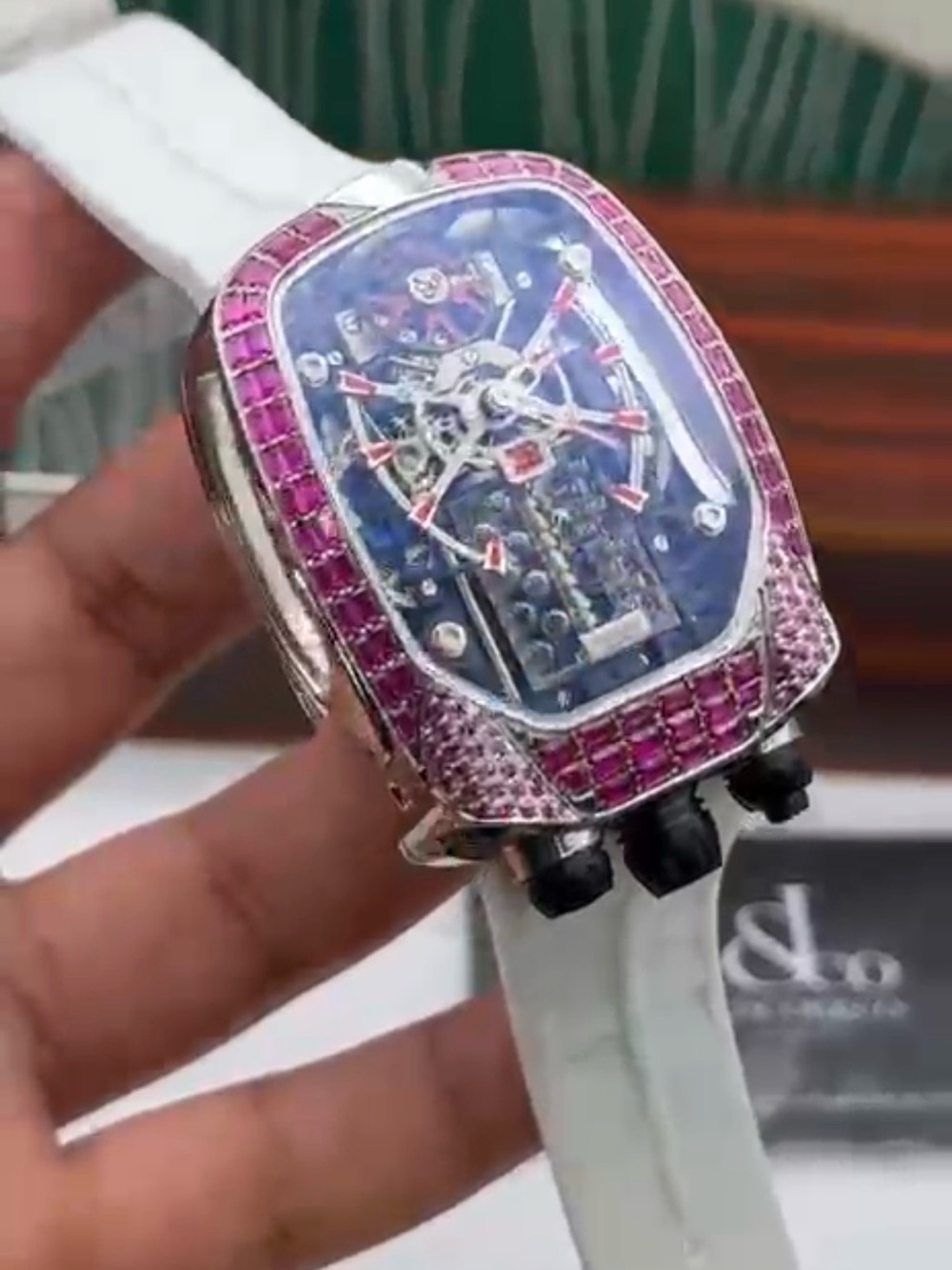 Bugatti Chiron Tourbillon (Rose Gold & Ruby Edition)